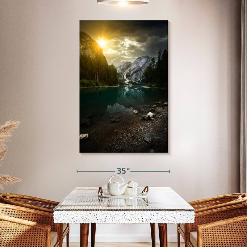 Alvord, lac italien Braies, H 51 po x l 34 po