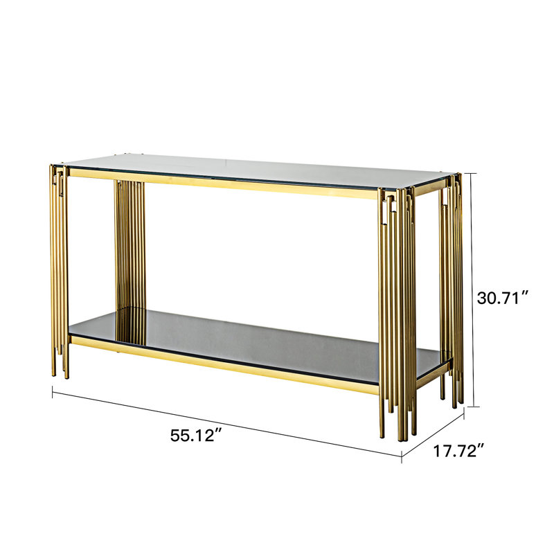 Console en verre