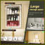 Armoire à pharmacie avec miroir DEL pour la salle de bain avec porte, désembuage, gradation, mode 3 couleurs-2004080870-1977350083