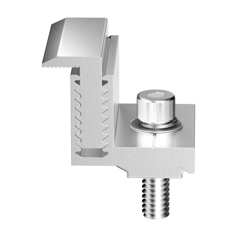 Supports de fixation pour panneau solaire en Z, pinces d'extrémité de panneau solaire réglables de 35 à 50 mm, supports en Z de panneau solaire en aluminium anodisé léger pour véhicules récréatifs, camping-car, bateaux, murs, toit (40 PCS)