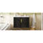 Meuble-lavabo moderne en bois massif avec rangement compact