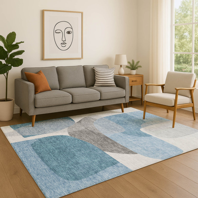 Tapis de qualité supérieure lavable à la machine Mayfield AMF2121, En jean, 3 pi x 5 pi