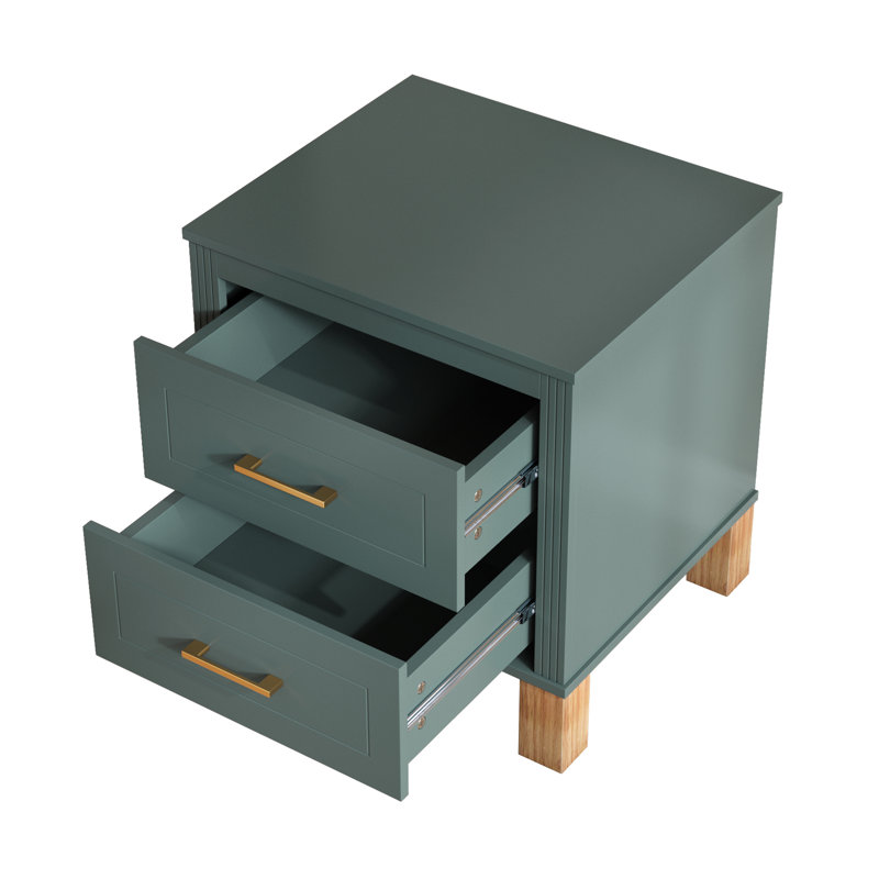 Table de bout avec rangement, Bleu