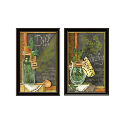«Dill & Parsley», art mural encadré pour le salon, impression murale pour la décoration intérieure, art mural de chambre à coucher par Ed Wargo