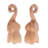 Dakota Fields Handmade Twin Elephant Heart Wood Sculptures (Set Of 2)