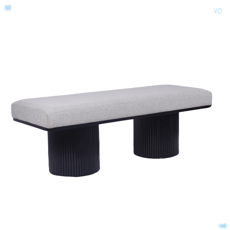 Banc rembourré de style contemporain pour la chambre à coucher