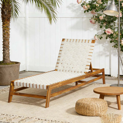Chaise longue d'extérieur en corde