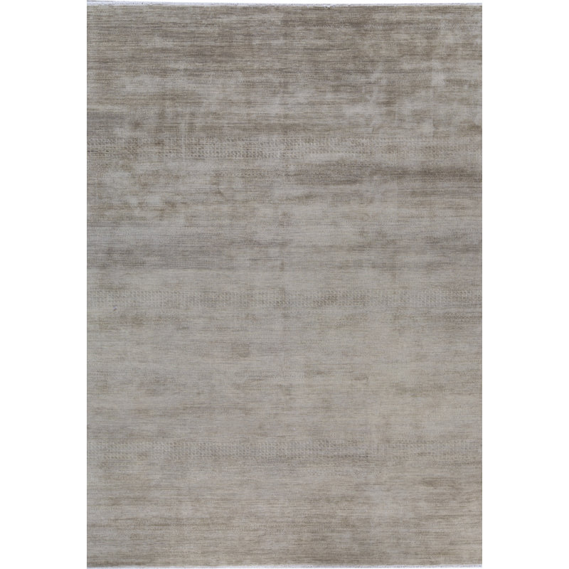 Tapis ivoire noué à la main de haute qualité