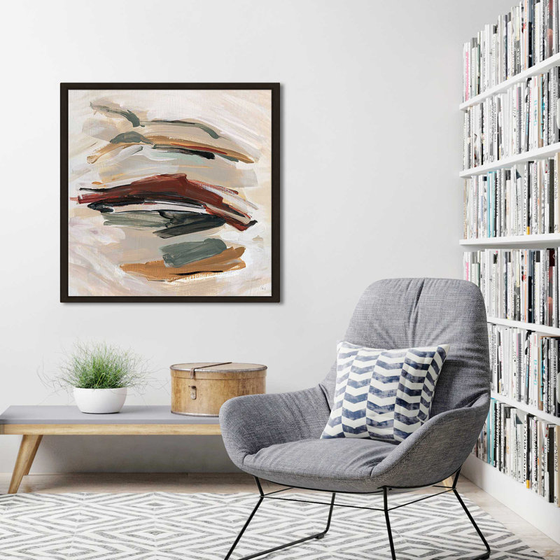 " Spring Shadows " by Susan Jill, 27.5" H x 27.5" W x 2" D, Espresso Floater Frame