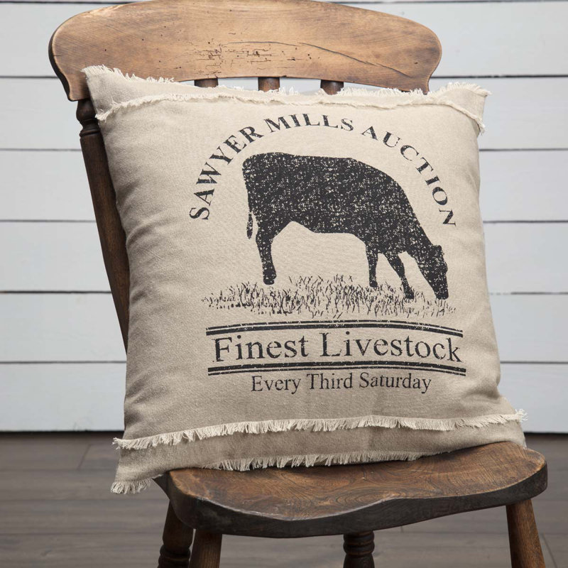 Housse de coussin en coton Sawyer Mill