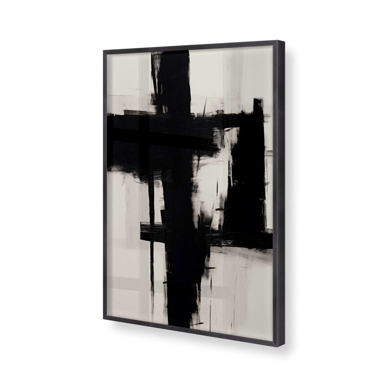 Contrast in Silence II, reproduction, Cadre en zinc patiné, H 17,25 po x l 13,25 po