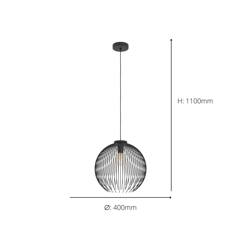 Anthoni 1 - Light Pendant, Matte Black