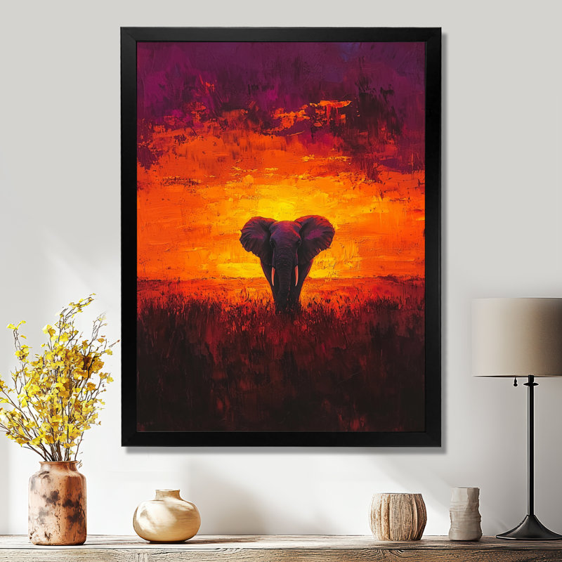 Isakson - Animals Canvas Art Print, H 32 po x l 24 po, Noir, Reproduction encadrée d'une seule photo