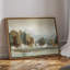 Art mural sur toile encadrée - Arbres abstraits et paysage-128706101-128706099