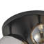 Bertina 5-Light Modern Globe Glass Shade Dimmable Semi Flush Mount Light