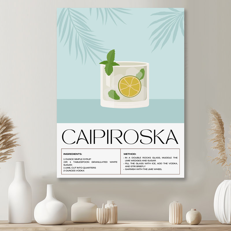 «Lime Caipiroska», impression d'art mural, Sans cadre, H 44 po x l 34 po