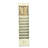 Donaway 60" Off White Vintage Look Magazine Rack With Clock-27317556