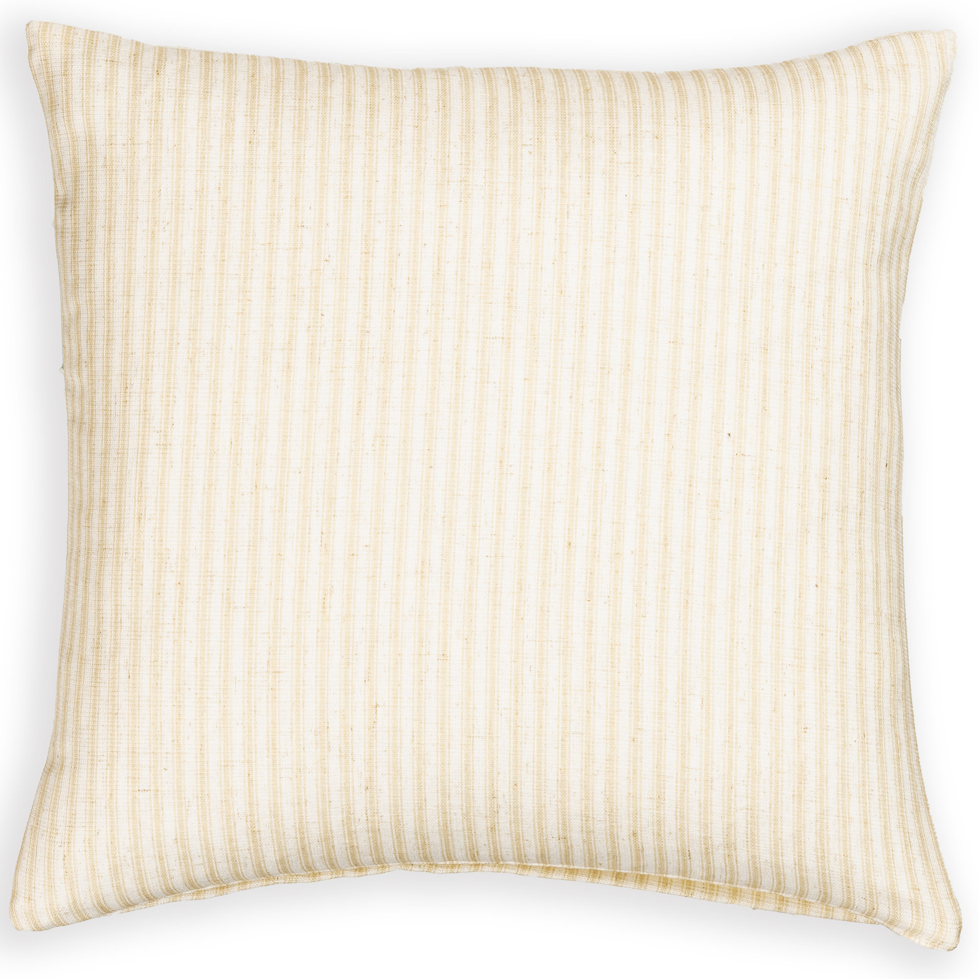 Classic Stripe Butter Accent Throw Pillow, Polyester, Square 20"
