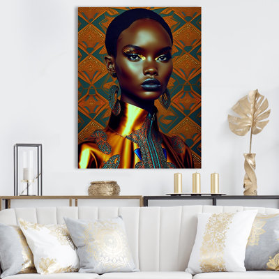 «Exquiste African Woman Design II», reproduction sur toile
