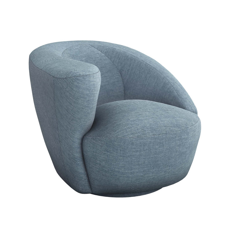 Fauteuil pivotant gauche Carlisle, Sergé de surf en polyester