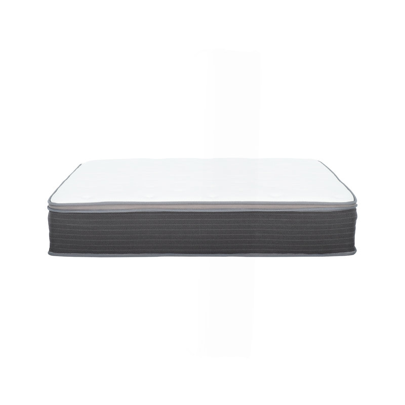 Matelas hybride moelleux dans une boîte, matelas à ressorts ensachés et mousse viscoélastique imprégnée de gel, soulagement de la pression, technologie de refroidissement