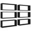 Étagère murale cubique en bois d'ingénierie vidaXL 2/4 / 6x Multicolore-852130516-852130539