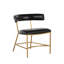 Matthew Wing Back Side Chair in Black