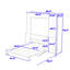 Lit escamotable avec garde-robe, bureau et station de charge Murphy