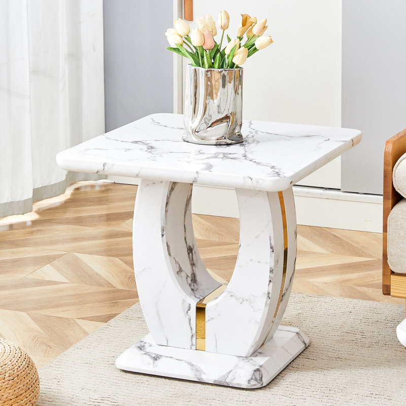 Ensemble de tables basses, Blanc / Blanc