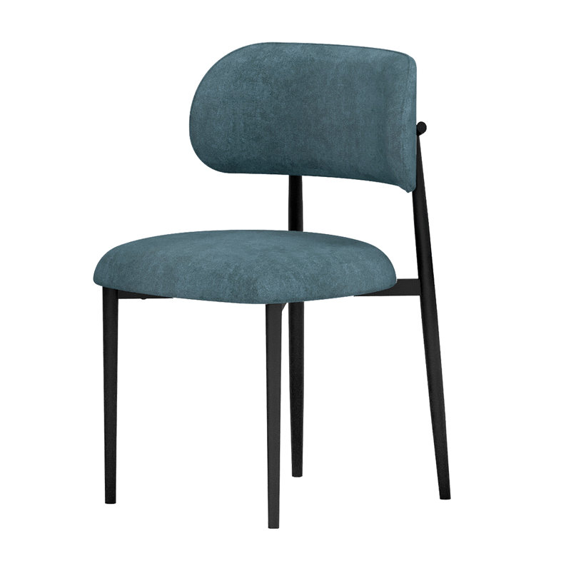  Ensemble de 2 chaises de salle à manger rembourrées Modern, Sarcelle