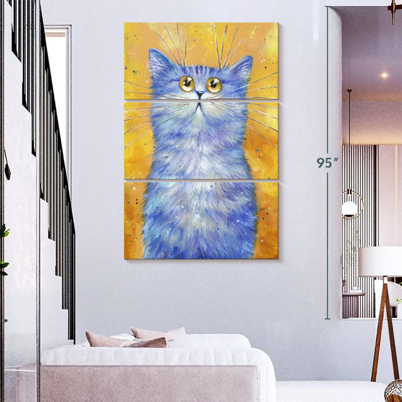 Chat ensoleillé, H 38 po x l 24 po