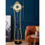 Modern luxury-style brass ear-of-wheat decorative floor clock