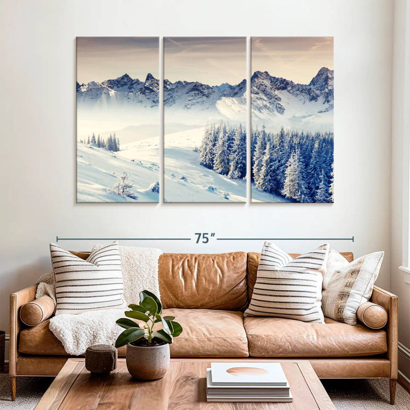 Alvord Winter Snowy Mountains, H 32 po x l 50 po