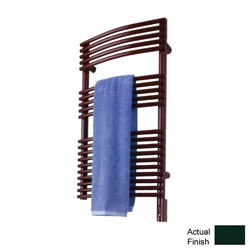 Chauffe-serviettes semellea, H 34 po x l 20 po x P 5,5 po, Électrique (prise directe), Vert mousse