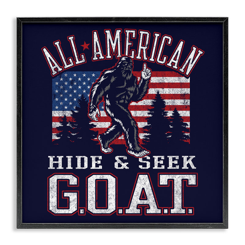 «Hide & Seek Monster», estampe numérique de Jedco Brands, Inc., Giclée encadrée noir minuit, H 17 po x l 17 po x P 1,5 po