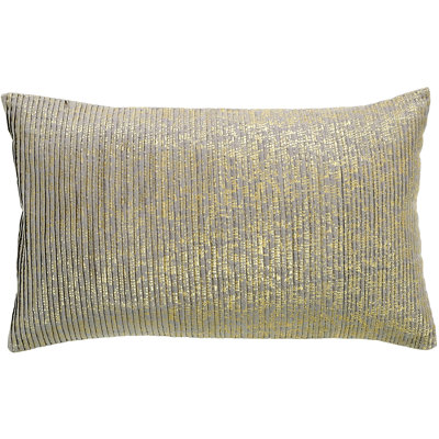 Gold Foil Pintuck Feather Down Fill Pillow Cover with Insert