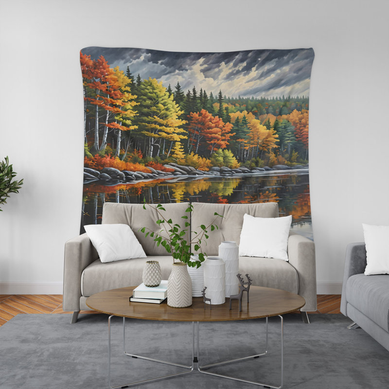Tapisserie murale, H 88 po x l 104 po x P 1,2 po