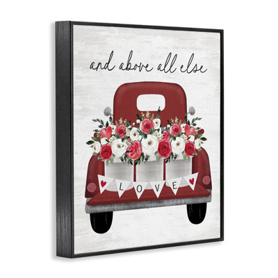Abstrait avant tout camion romantique, estampe numérique, design par lettré et doublé