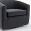 Fauteuil demi-tonneau pivotant en velours Richard-1523255607