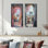 «Pink Arc De Triomphe Windows View I - Paris», ensemble de 2 reproductions d'art mural en métal