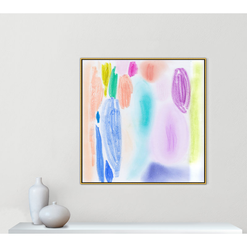 Vivid Space II - Square Version Print par Bea Dina, Or, H 46,5 po x l 46,5 po
