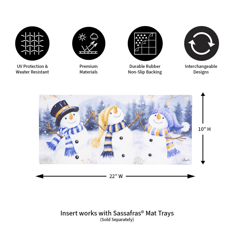 Tapis de jeu Happy Snowmen Trio Sassafras