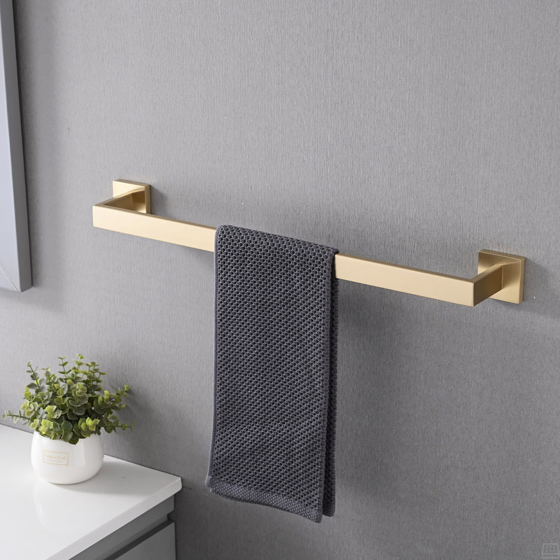 4- Piece Bathroom Hardware Set, Brushed Gold