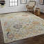 Karina Hand Knotted Wool Floral Area Rug in Orange/Yellow/Ivory-744129894