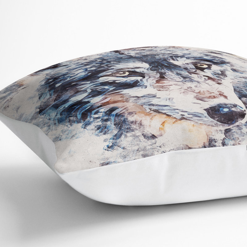 Square Throw Cushion, 55cm H x 55cm W x 20cm D, White