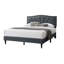 Cadre de lit tête de lit moderne moderne en tissu de jute-1694110636