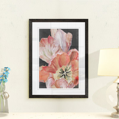 "pastel parrot tulipes i" par paul cezanne-reproduction d’art sur toile encadrée