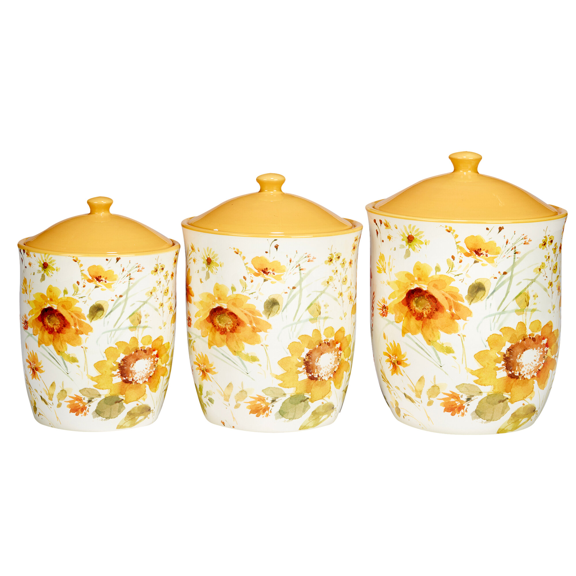 Birdhouse Ceramic Kitchen Canisters Set Birdhouse Canister Set on