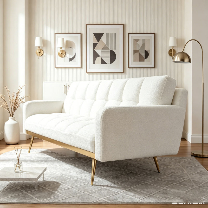 Canapé-lit 69 po, Beige