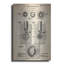 «Golf Ball Vintage Vernis Blueprint», art mural en métal-11847579